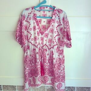 Johnny Was 100% silk blouse